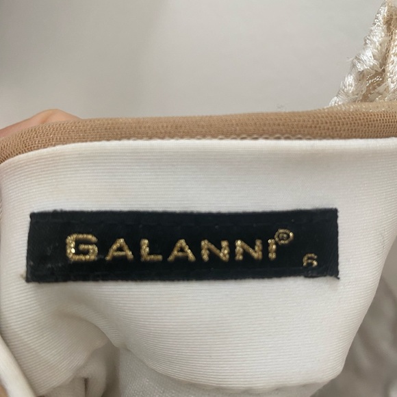 GALANNI EUDORA MIDI DRESS CREAM/NUDE - Picture 3 of 17